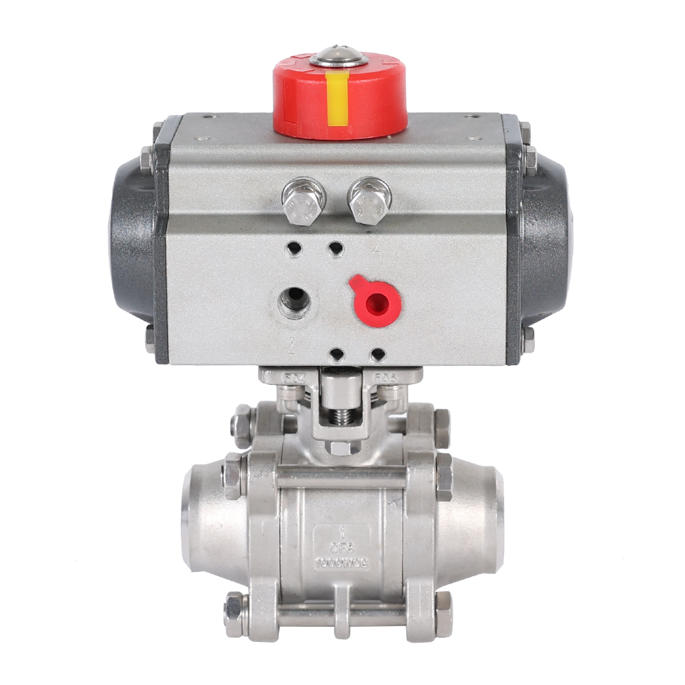 三片式對焊球閥