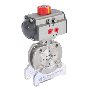 意大利式不銹鋼對夾式超薄型氣動球閥快速切斷閥